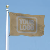 Custom Light Khaki Gray Flag