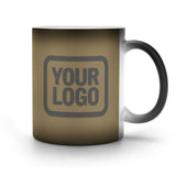 Custom Light Khaki Dark Grey Magic Mug