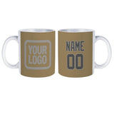 Custom Light Khaki Dark Grey Mug