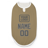 Custom Light Khaki Dark Grey Pet Vest