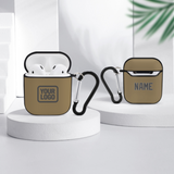 Custom Light Khaki Dark Grey AirPods Case