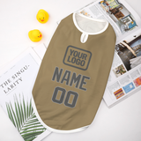 Custom Light Khaki Dark Grey Pet Vest