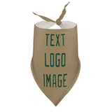 Custom Light Khaki Green Pet Scarf