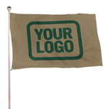 Custom Light Khaki Green Flag