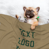 Custom Light Khaki Green Pet Blanket
