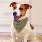 Custom Light Khaki Green Pet Scarf