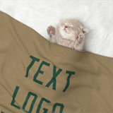 Custom Light Khaki Green Pet Blanket