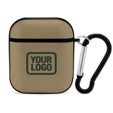 Custom Light Khaki Dark Green AirPods Case