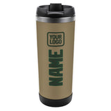 Custom Light Khaki Dark Green Stainless Steel Water Cup