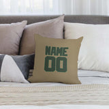 Custom Light Khaki Dark Green Pillowcase