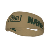 Custom Light Khaki Dark Green Sports headband