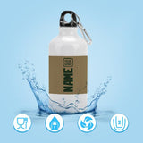 Custom Light Khaki Dark Green Sports Bottle