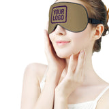 Custom Light Khaki Purple Sleep Mask