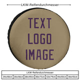 Custom Light Khaki Purple Truck Tires