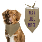 Custom Light Khaki Purple Pet Scarf