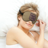 Custom Light Khaki Purple Sleep Mask