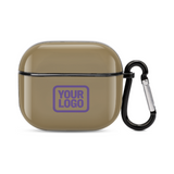 Custom Light Khaki Light Purple AirPods Case (3rd Generation)
