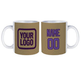 Custom Light Khaki Light Purple Mug