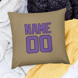 Custom Light Khaki Light Purple Pillowcase