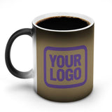 Custom Light Khaki Light Purple Magic Mug