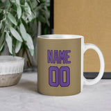 Custom Light Khaki Light Purple Mug