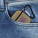 Custom Light Khaki Light Purple AirPods Case