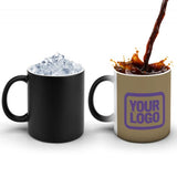 Custom Light Khaki Light Purple Magic Mug