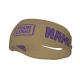 Custom Light Khaki Light Purple Sports headband