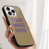 Custom Light Khaki Light Purple Phone Case
