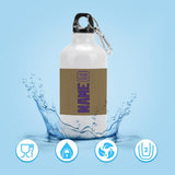 Custom Light Khaki Light Purple Sports Bottle