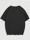 Blue Shirt Women Casual Black Cotton Fabric Featuring White Tie Graphic, Womens Graphic Tshirts, Country Shirts Womens