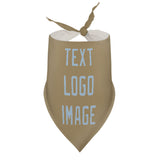 Custom Light Khaki Light Blue Pet Scarf