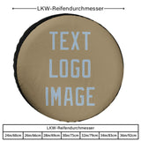 Custom Light Khaki Light Blue Truck Tires