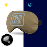 Custom Light Khaki Light Blue Sleep Mask