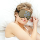 Custom Light Khaki Light Blue Sleep Mask