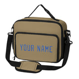 Custom Light Khaki Sky Blue Lunch Bag