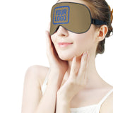 Custom Light Khaki Sky Blue Sleep Mask