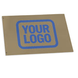Custom Light Khaki Sky Blue Flag