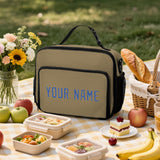 Custom Light Khaki Sky Blue Lunch Bag