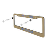 Custom Light Khaki Sky Blue License Plate Frame