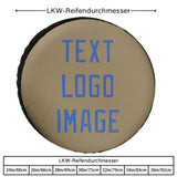Custom Light Khaki Sky Blue Truck Tires