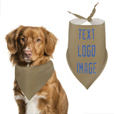 Custom Light Khaki Sky Blue Pet Scarf