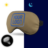 Custom Light Khaki Sky Blue Sleep Mask