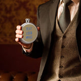 Custom Light Khaki Sky Blue Hip Flask