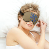 Custom Light Khaki Sky Blue Sleep Mask