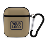 Custom Light Khaki Navy AirPods Case