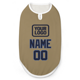 Custom Light Khaki Navy Pet Vest