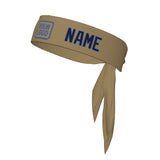 Custom Light Khaki Navy Headband