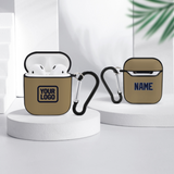 Custom Light Khaki Navy AirPods Case