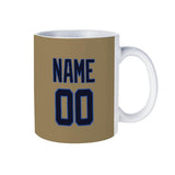 Custom Light Khaki Navy Mug